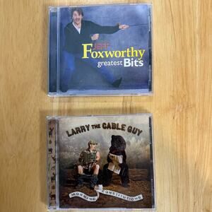 Comedy Jeff Foxworthy Greatest Bits, & Larry Cable Guy A.M. Constitutions 2 CDs